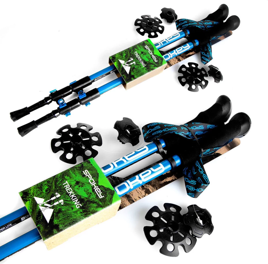 Palice za treking, Spokey, unisex, modro-črne