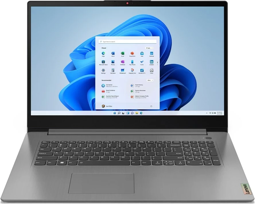 Prenosnik 17,3" Lenovo IdeaPad 3, Intel Core i5-1235U, 16 GB RAM, 512 GB SSD, sivi