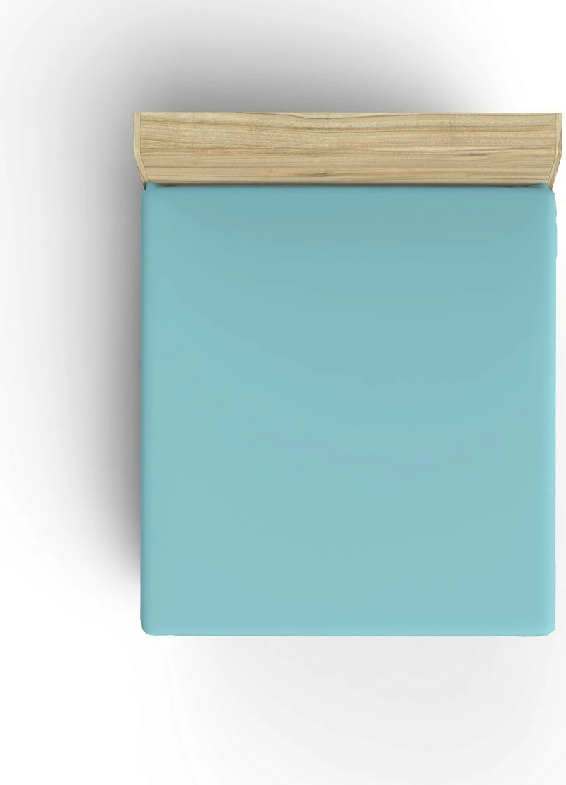 Raztegljiva rjuha Super King Ranforce, 100% bombaž, turkizna, L'essentiel