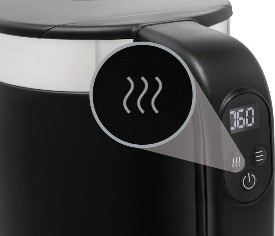 Električni grelnik vode Gorenje K17TRDW, 1,7 L, 2200 W, črn