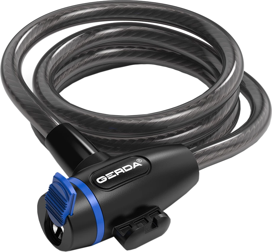 Kabelska ključavnica za kolo Dry Gerda, črna