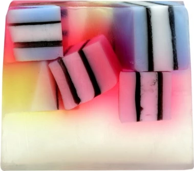 Ročno izdelano glicerinasto milo Candy Box Bomb Cosmetics 100 g