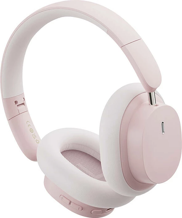 Brezžične slušalke Baseus Bowie D05, Bluetooth 5.2, 70 h baterija, 40 mm, rožnato zlata