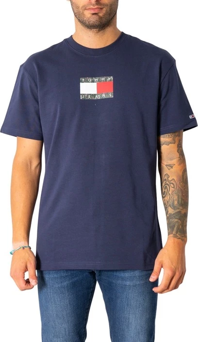 Majica za moške Tommy Hilfiger Jeans, modra