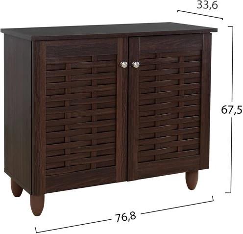 Lesena omara za čevlje FH2208.01 Wenge 76.8x33.6x67.5