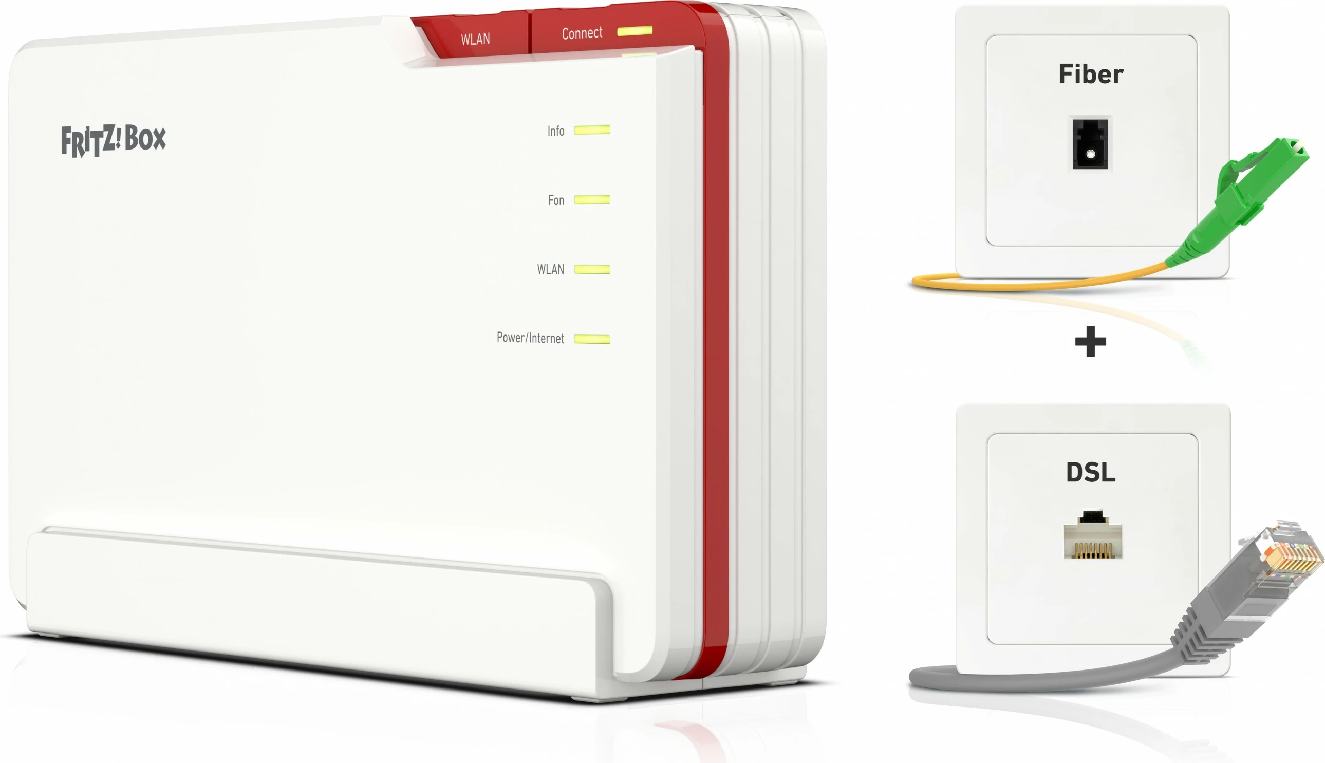 Wi‑Fi 7 tri‑pasemski ruter FRITZ!Box 5690 Pro, bel