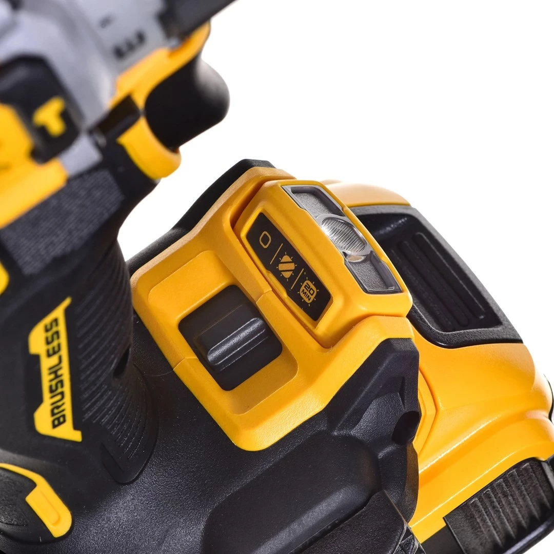 Kompakten akumulatorski vrtalnik-izvijač 18V DeWalt DCD805P2T, 2x5.0Ah, TSTAK, rumen