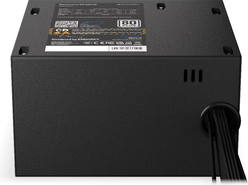 Napajalnik Endorfy Elementum E5, 550 W, črn