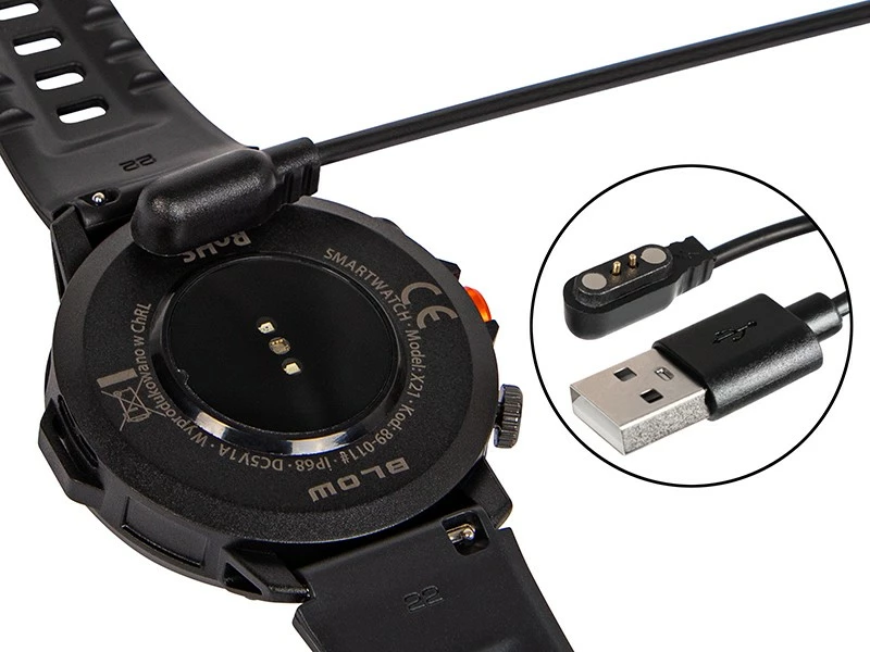 Pametna ura, Bluetooth, 1,75", 330 mAh, črna BLOW X21