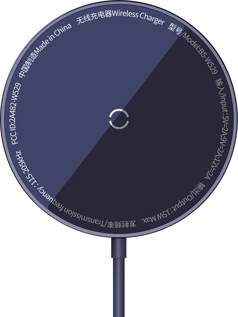 Brezžični polnilec, Baseus Simple Mini3, MagSafe, Qi, 15W, vijoličen