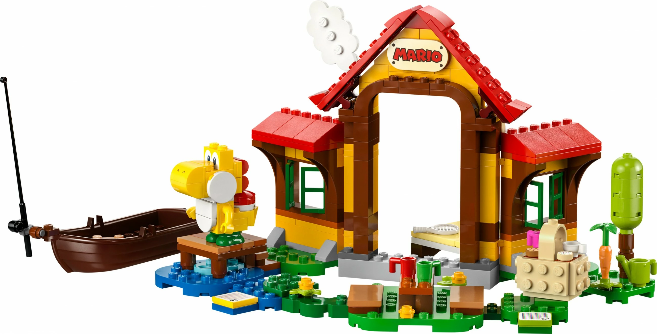 Set za sestavljanje LEGO Super Mario, Piknik pri Mariovi hiši, 259 kosov, večbarven
