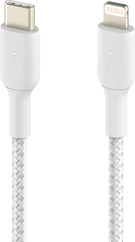 Nalaganje in prenos podatkov Belkin CAA004BT1MWH, 1 m, Lightning - USB C, bel