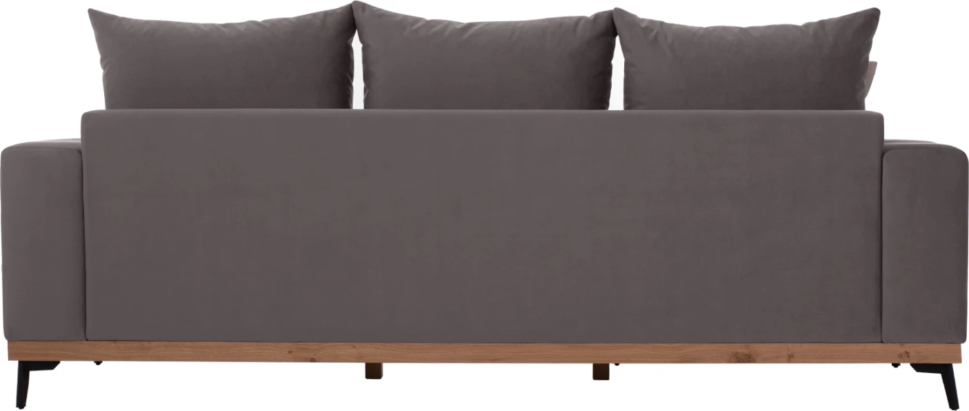 Kotna sedežna garnitura PORTOFINO, siva, visoke noge