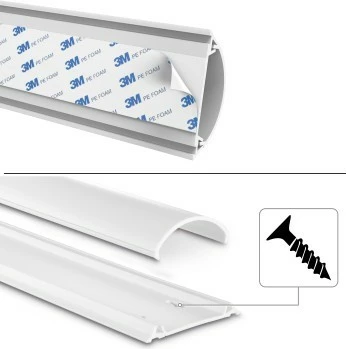 Samolepilni ovitek za kable, Hama 220984, bel