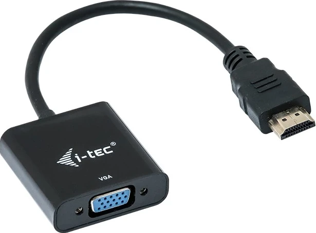 Adapter HDMI v VGA i-tec, 0,15 m, črn