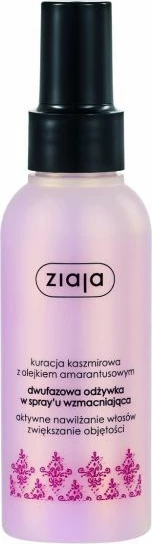 Dvofazni pusti balzam-sprej za krepitev z oljem amaranta, Ziaja Cashmere Treatment, 125 ml