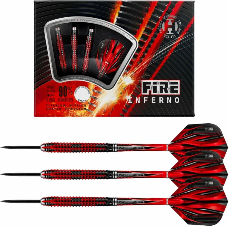 Športne dart puščice Harrows, unisex, črno-rdeče