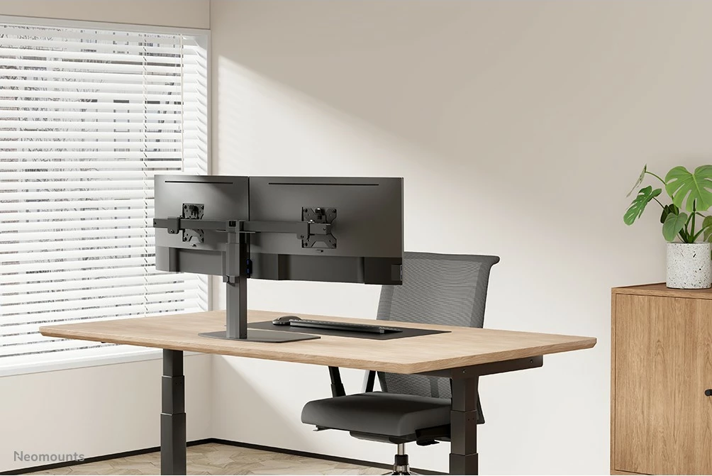 Nosilec za monitor za dva zaslona 27", Neomounts FPMA-D865DBLACK, črn Nosilec za monitor za dva zaslona 27", Neomounts FPMA-D865DBLACK, črn