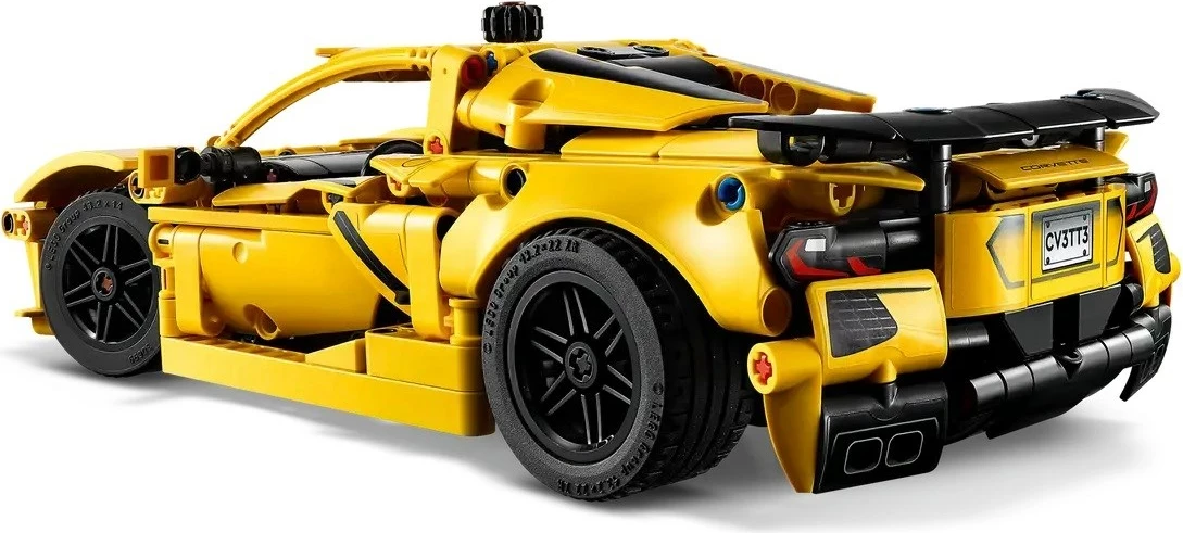 Detajni model Chevrolet Corvette Stingray, 732 kosov, rumen - Lego Technic 42205