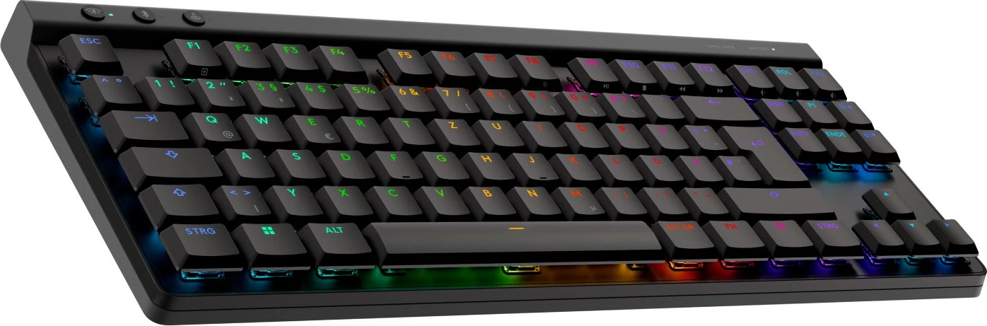 Tenkeyless mehanska tipkovnica Logitech G515 LIGHTSPEED TKL, žična in brezžična, RGB LED, QWERTZ, črna
