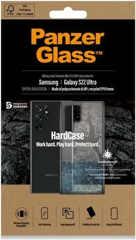 Ovitek PanzerGlass HardCase za Samsung Galaxy S22 Ultra, prozoren