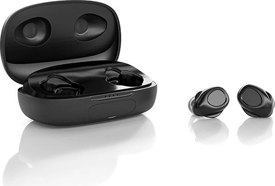 Brezžične in-ear slušalke z mikrofonom, črne, z ohirom za polnjenje Natec Soho TWS