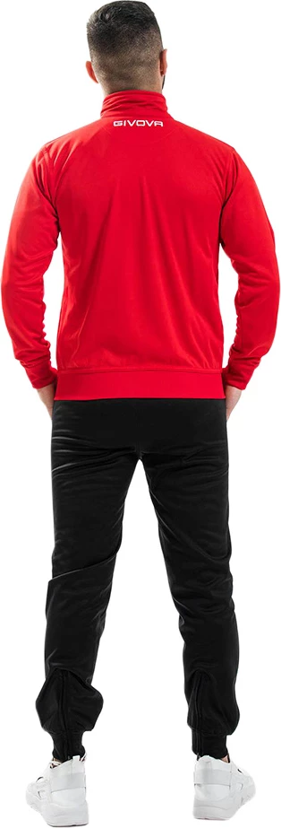 Trenirka unisex, črno-rdeča Givova One