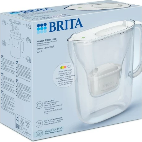 Filtrirni vrč, Brita Style Essential, 2,4 L, bel
