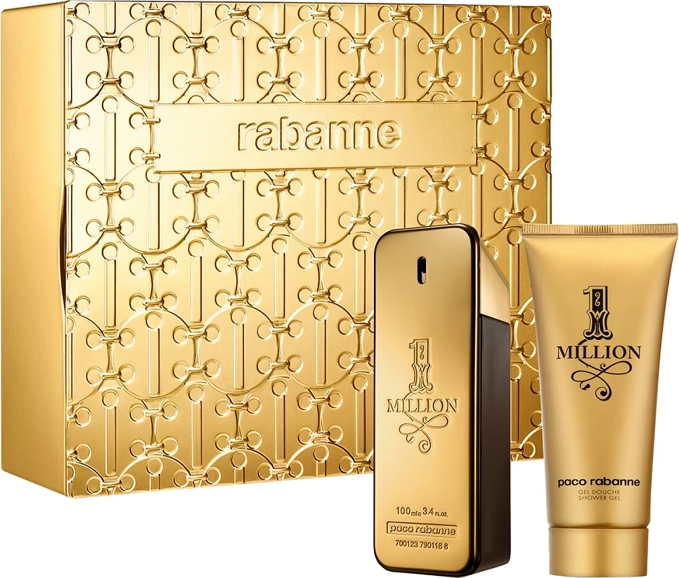 Set Eau de Toilette za moške 1 Million, Paco Rabanne, 100 ml + gel za prhanje 100 ml
