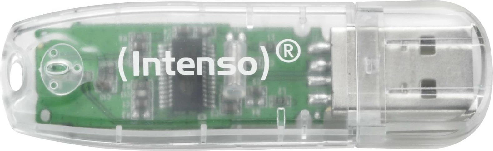 USB 32 GB, USB Type-A, 2.0, prozoren Intenso Rainbow Line