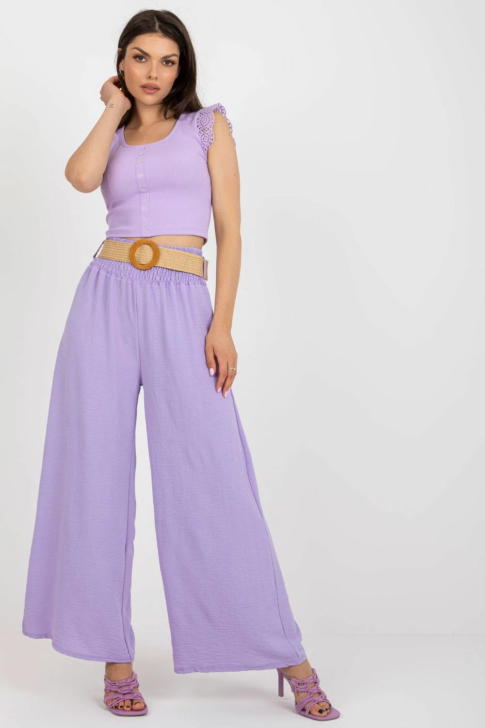 Hlače ženske Italy Moda 180153, vijolične