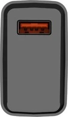 Polnilec Natec Ribera 18 W USB-A, črn