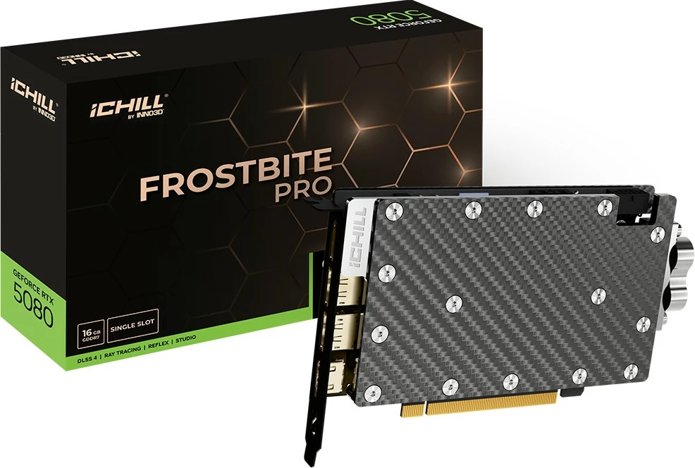 Močnejša grafična kartica Inno3D RTX 5080 iChill Frostbite Pro 16GB GDDR7 Močnejša grafična kartica Inno3D RTX 5080 iChill Frostbite Pro 16GB GDDR7
