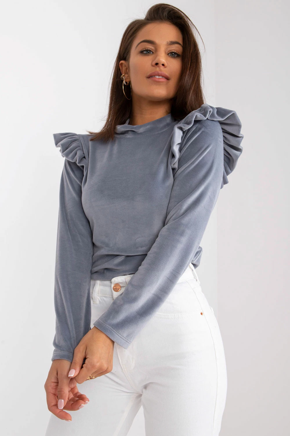 Bluza model 161909 Italy Moda, siva