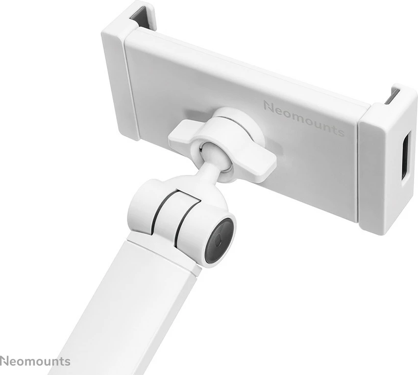 Namizni nosilec za tablične računalnike in telefone Neomounts DS15-550WH1, univerzalen, vrtljiv 360°, bel Namizni nosilec za tablične računalnike in telefone Neomounts DS15-550WH1, univerzalen, vrtljiv 360°, bel