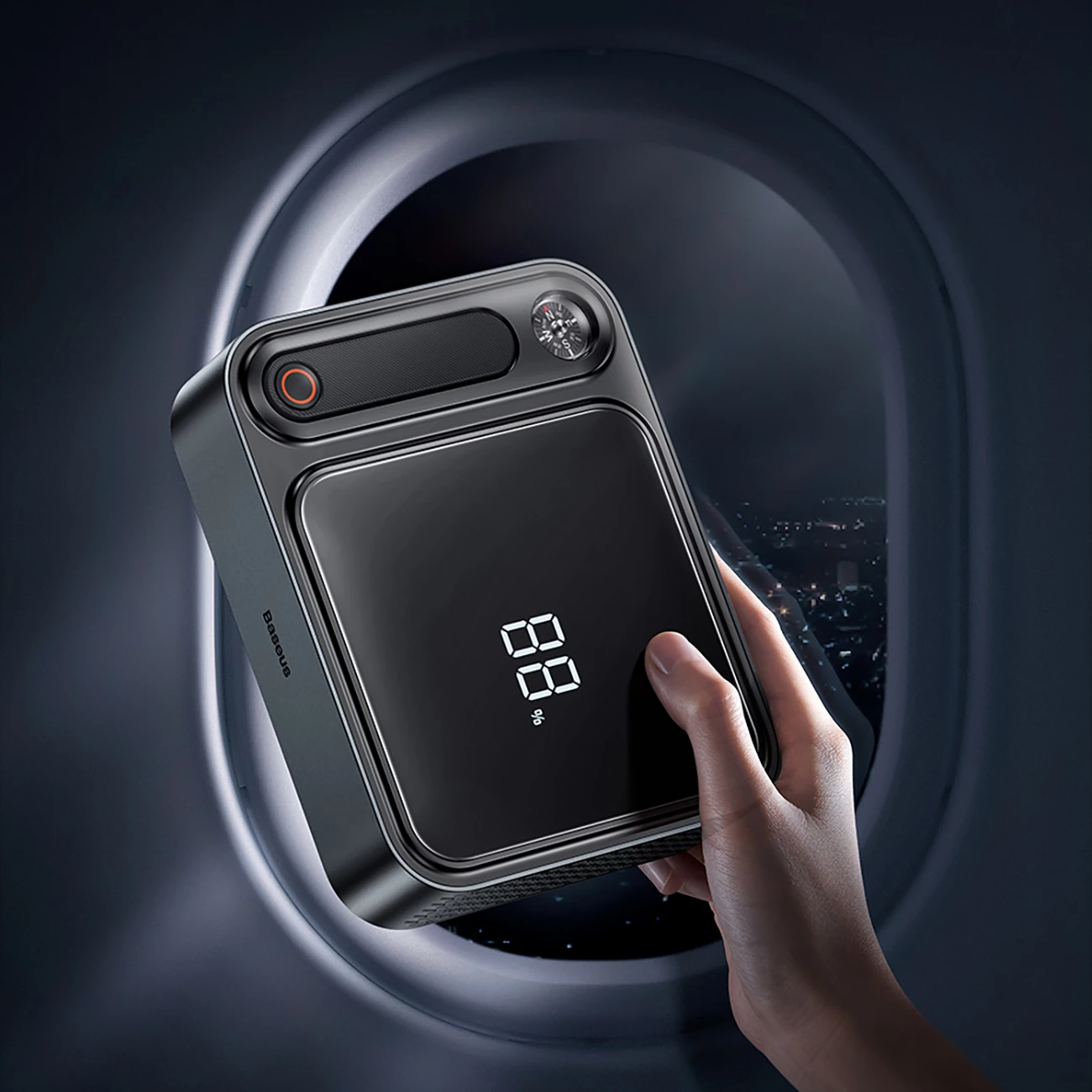 Zasilni start-stop z visoko kapaciteto Baseus Super Energy Ultra BS-CH005, 26800 mAh, 3000A, črn