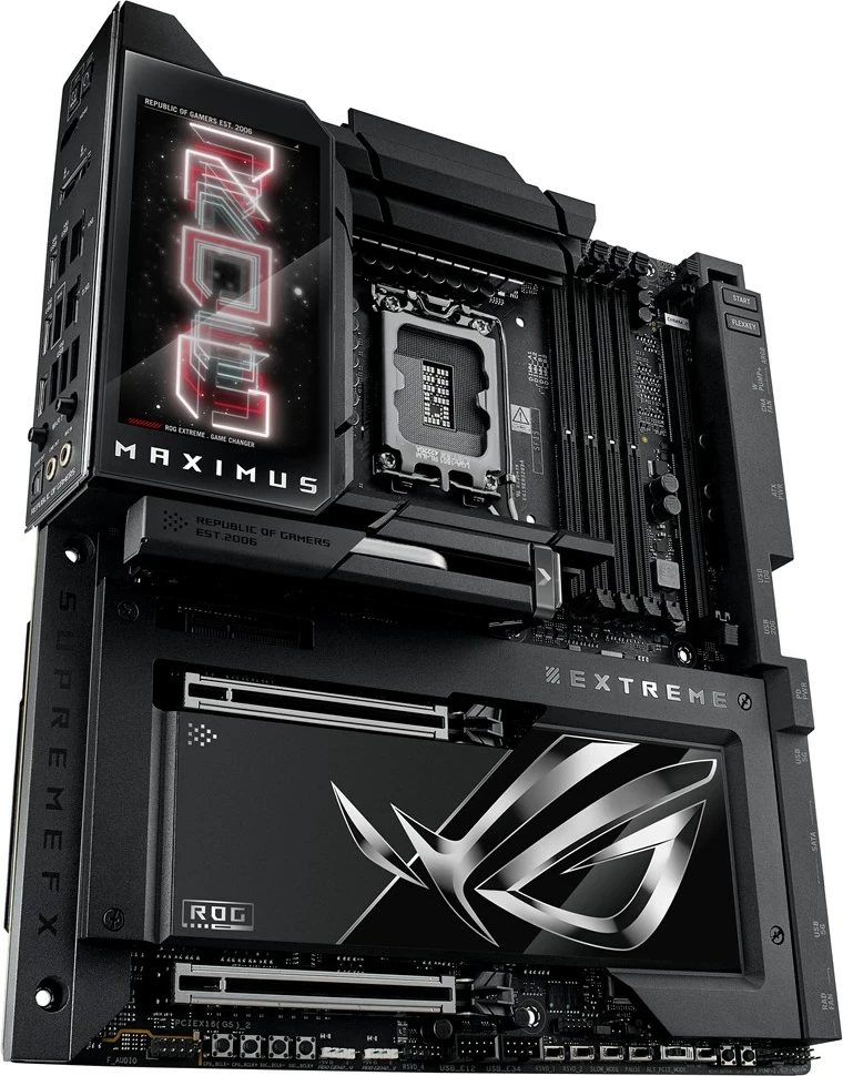 Matična plošča ASUS ROG MAXIMUS Z890 EXTREME, vtičnica LGA 1851, črna Matična plošča ASUS ROG MAXIMUS Z890 EXTREME, vtičnica LGA 1851, črna
