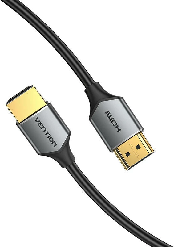 Ultra tanek HDMI kabel Vention ALEHI, 3 m, 4K 60Hz, siv