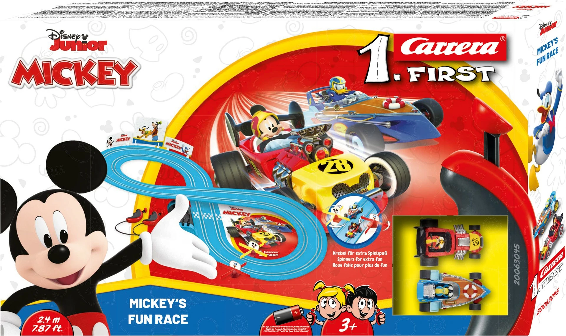 Set dirkališč z Mickeyjem – Carrera Mickey's Fun Race, večbarven