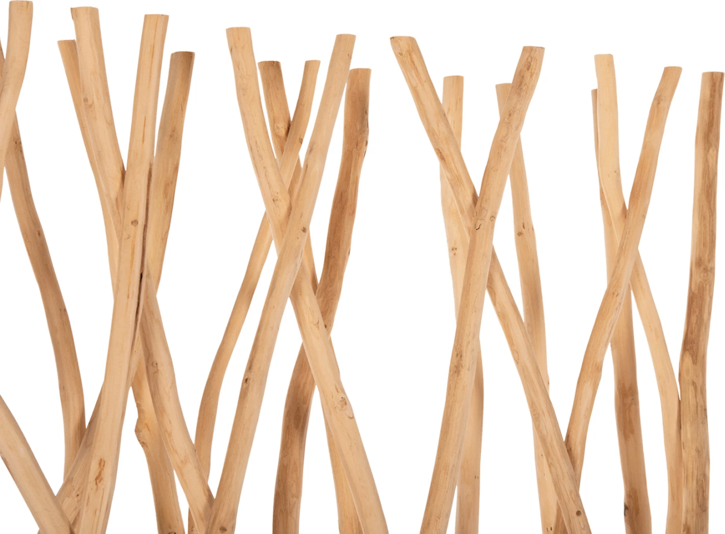 Pregrada za sobo FH9521 iz masivnih teak vej v naravni barvi 120Χ20Χ180Hcm