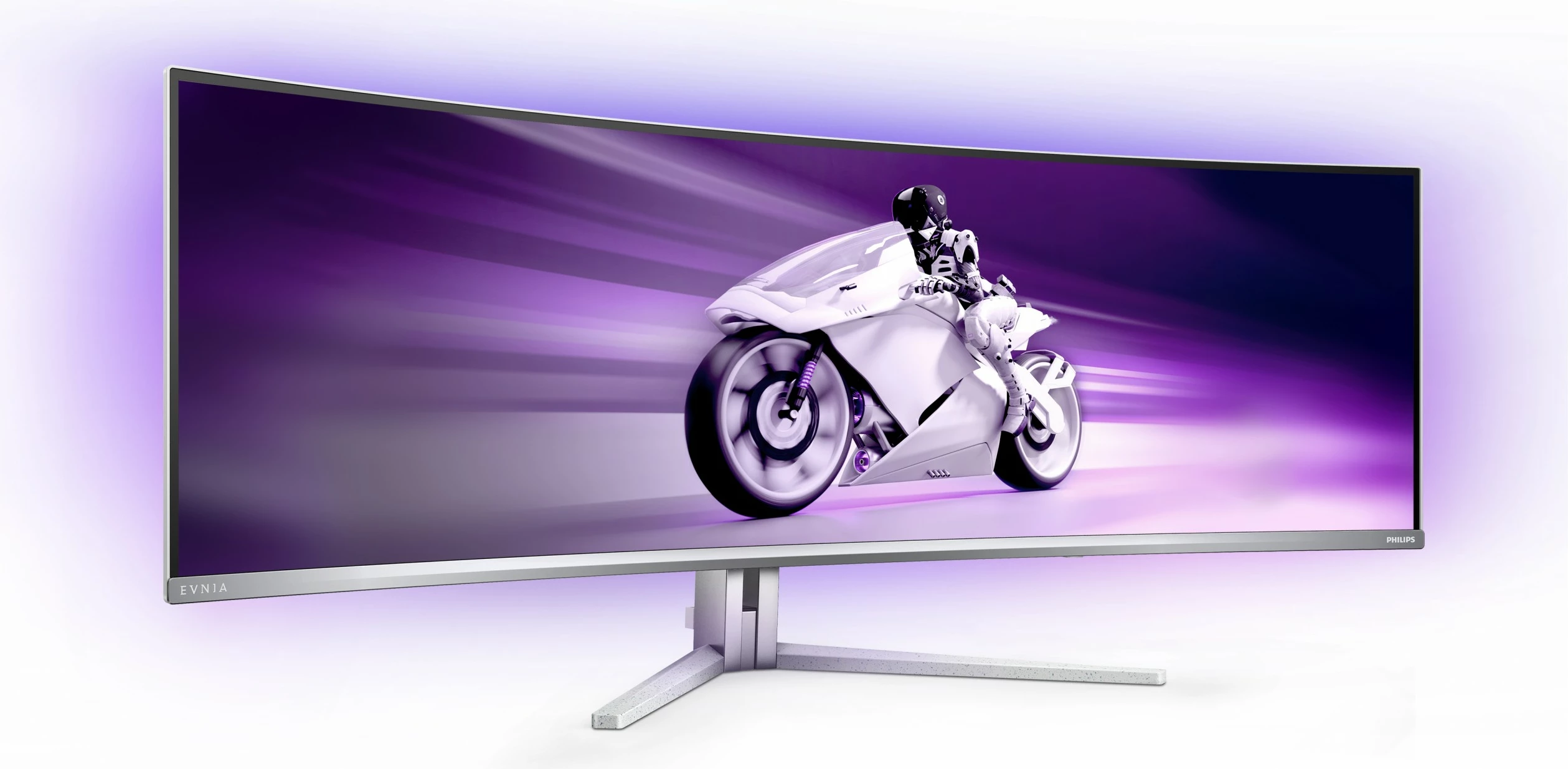Ultraširok QD-OLED zaslon 49 inč, 5120x1440, 32:9, Ambilight, USB-C - Philips 49M2C8900, bel Ultraširok QD-OLED zaslon 49 inč, 5120x1440, 32:9, Ambilight, USB-C - Philips 49M2C8900, bel