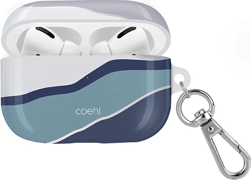 Ovitek za AirPods Pro UNIQ Coehl Ciel, z karabino, moder