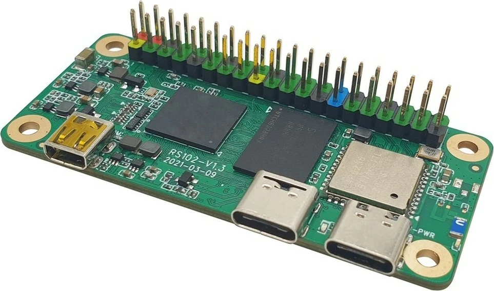Majhen in zmogljiv računalnik ALLNET Radxa Zero 2GB/8GB D2E8T, brez pritrjene pin letve, z zunanjo anteno
