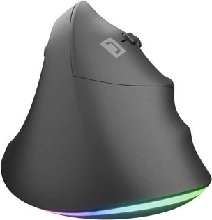 Ergonomski vertikalni miška Natec CRAKE 2 PRO, 12800 DPI, z vodo, RGB, črna