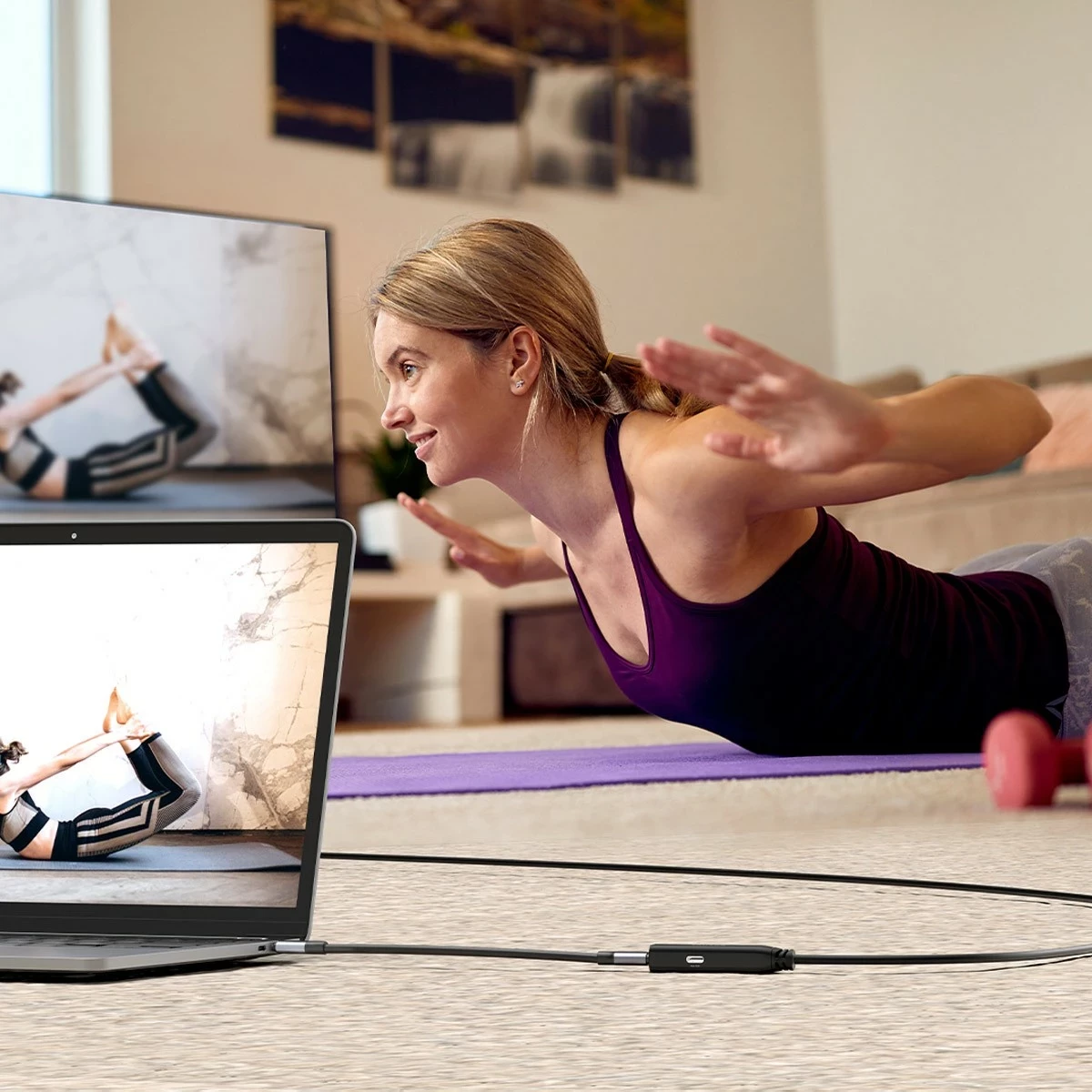 Podaljševalni kabel USB-C 5 m, 10 Gbps, črn Unitek