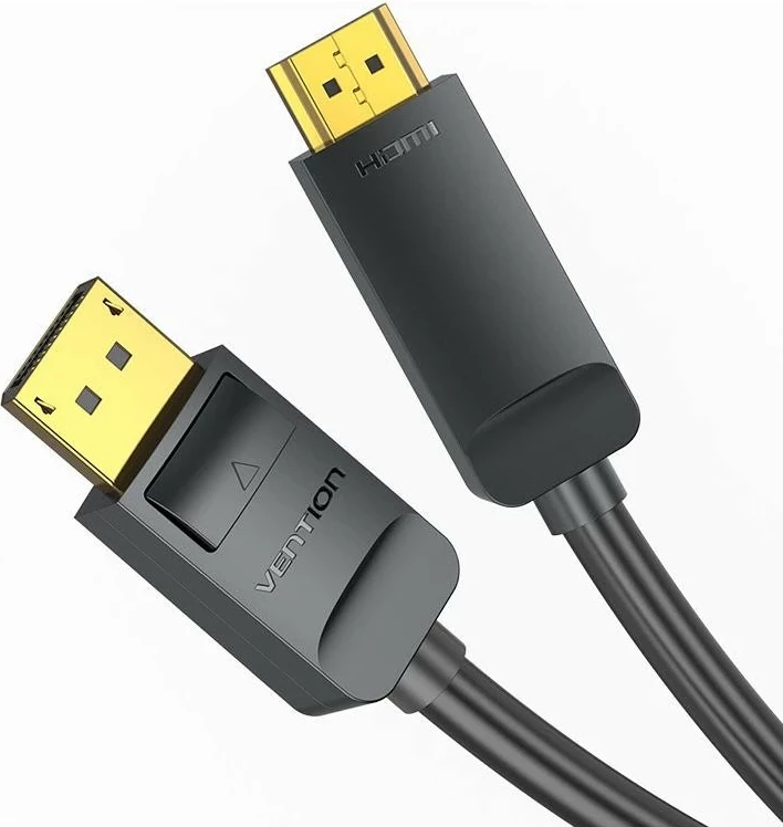 Kabel Vention DisplayPort 1.2 - HDMI 1.4, 4K 30Hz, 2 m, črn