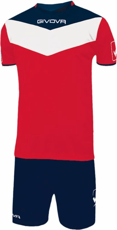 Športni komplet za otroke Givova, rdeče in mornarsko modro