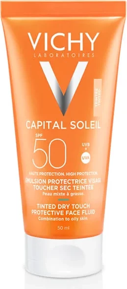 Krema za obraz z zaščito SPF50 Vichy Capital Soleil, 50 ml unisex