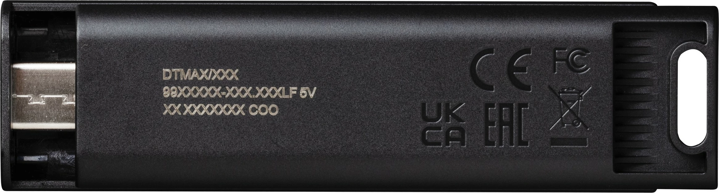 USB ključek za shranjevanje 512GB, Kingston DataTraveler Max, USB Type-C, 1000 MB/s, črn
