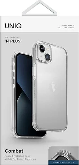 Ovitek za iPhone 14 Plus UNIQ Combat, prozoren